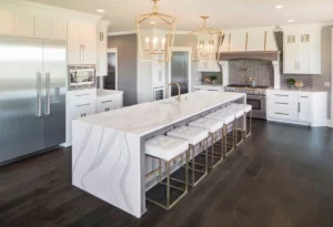waterfall countertops