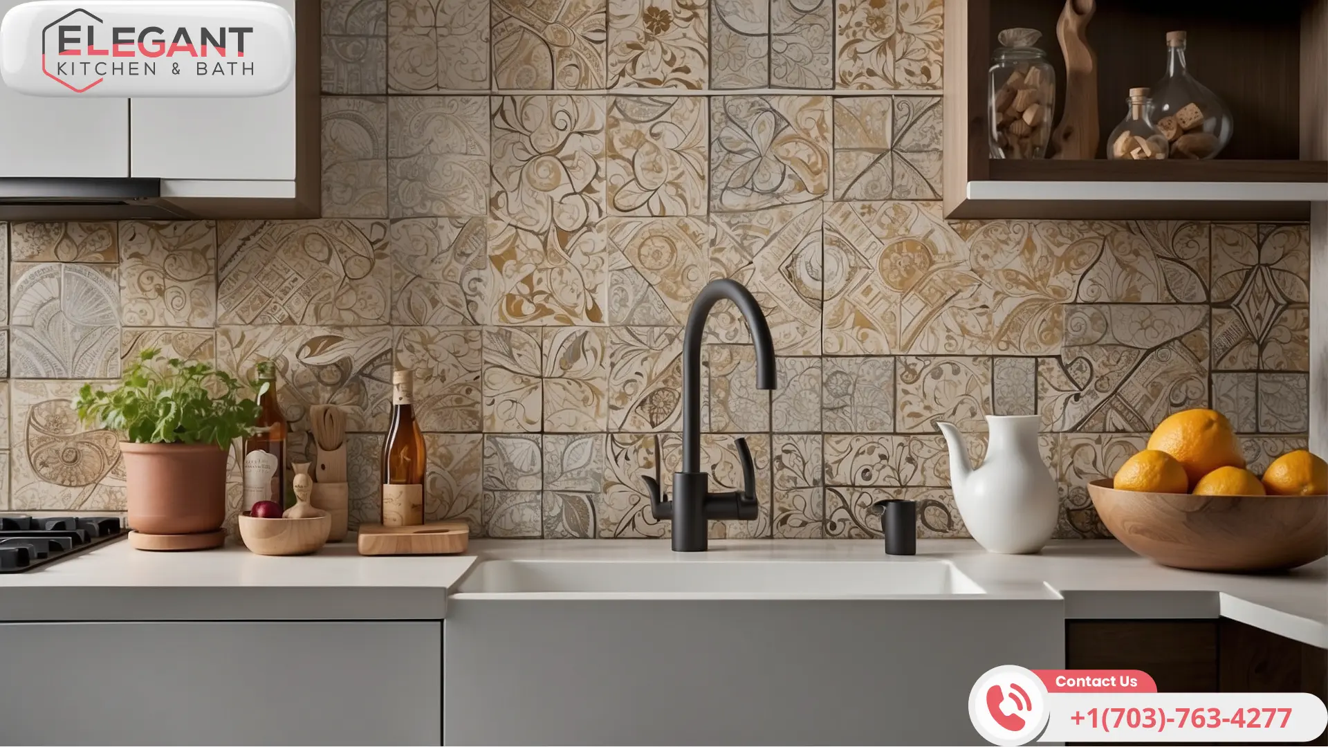 Historical-Mosaic-Pattern-Kitchen-Backsplash-Elegant-Kitchen-Virginia