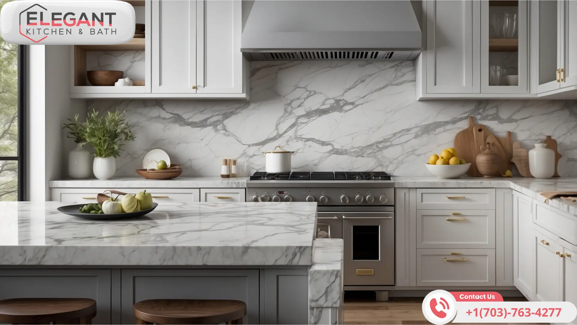 Marble-Natural-Stone-Backsplash-Kitchen-Remodeling-Virginia with Why Choose Marble for Your Kitchen Backsplash?