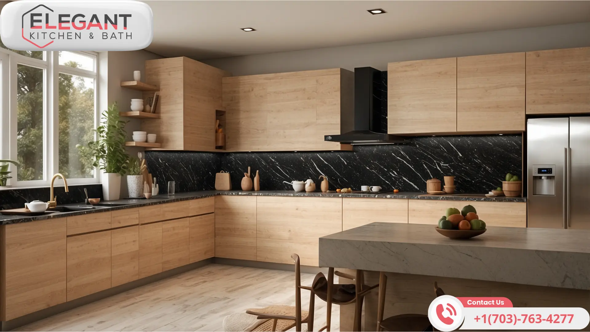 word1| %focuskw%| %page%|%sitename% Black-Granite-Backsplash-with-Elegant-Cabinets