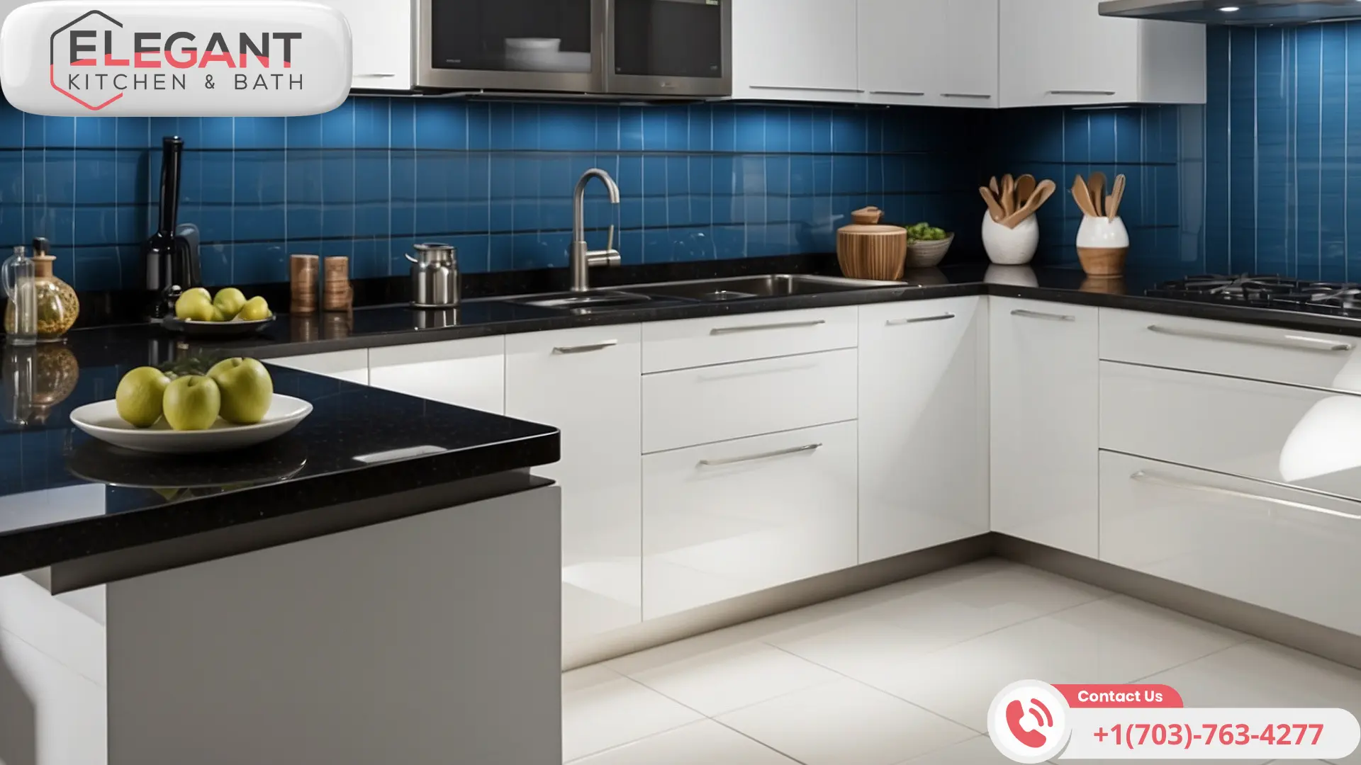 word1| %focuskw%| %page%|%sitename% Blue-Glass-Backsplash-Color-Selection-Elegant-Kitchen-and-Bath-Renovation-Herndon-Virginia
