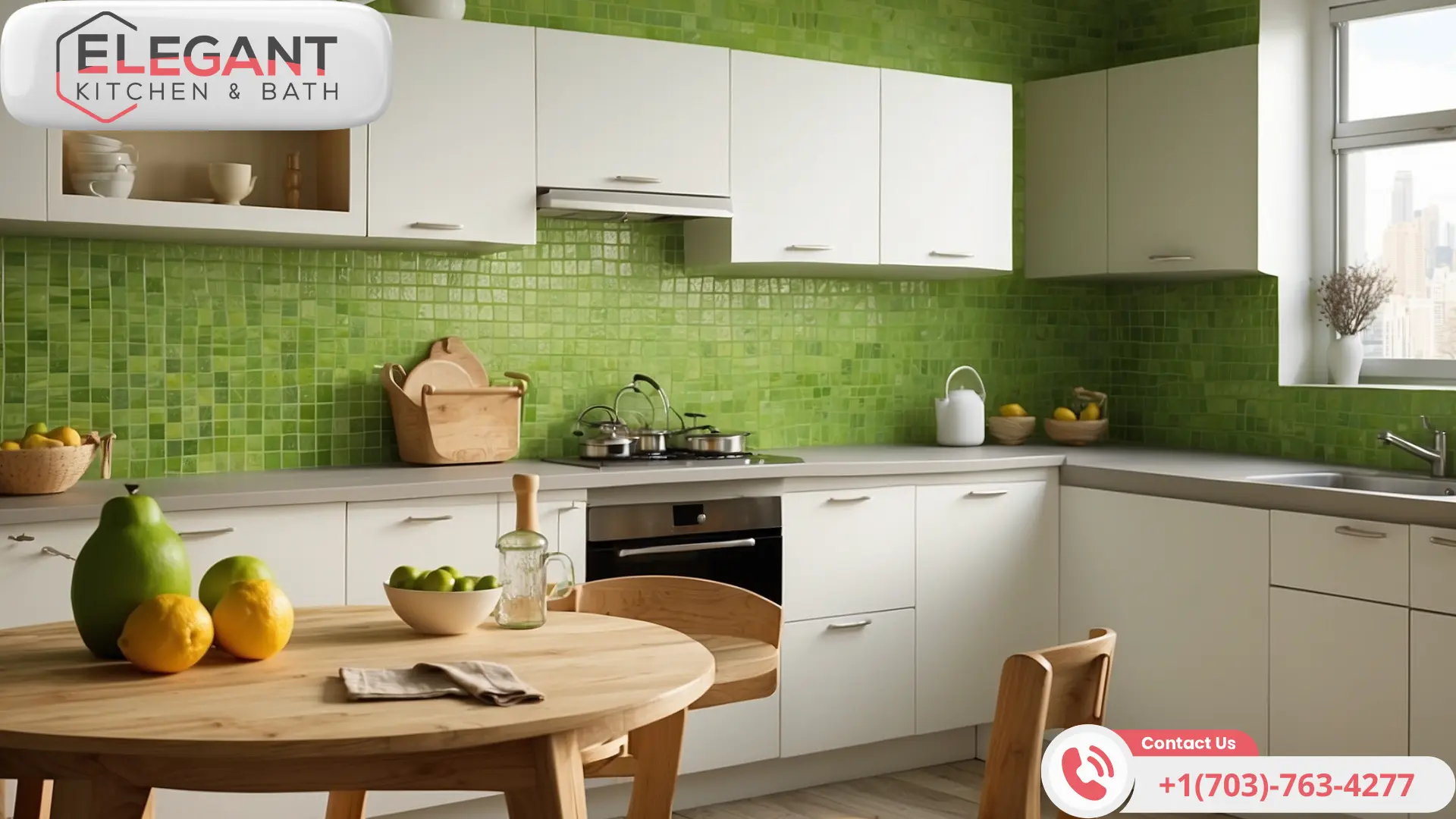 Bold-Lime-Green-Tile-Backsplash