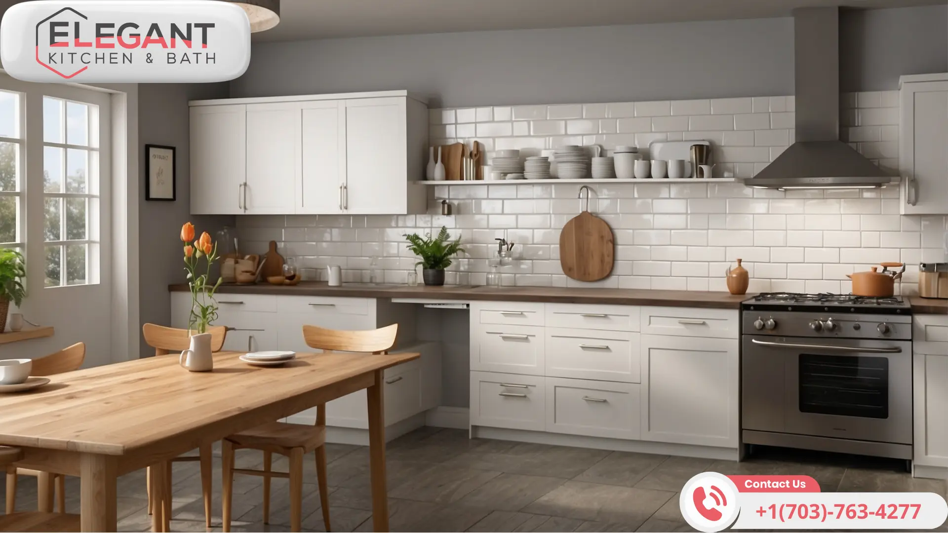 Elegant-Kitchen-with-Subway-Backsplash with Identify the Greasy Areas on Your Backsplash