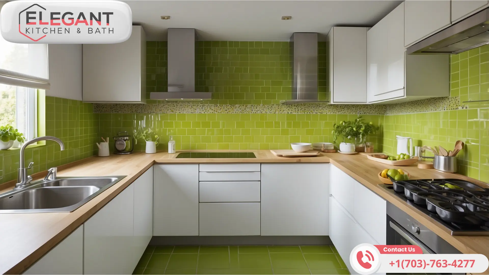 Green-Backsplash-Elegant-Kitchen-and-Bath-Remodeling-Herndon-Virginia