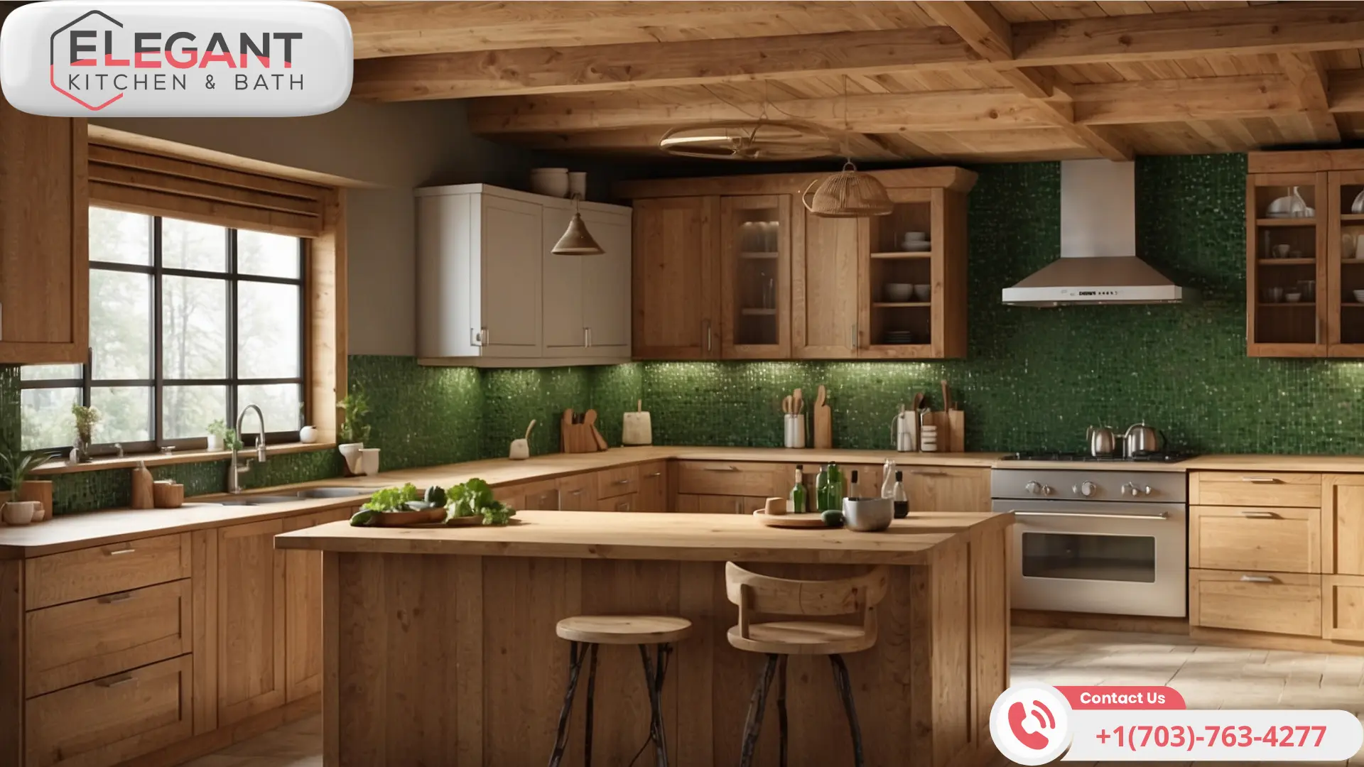 word1| %focuskw%| %page%|%sitename% Green-Mosaic-Tile-Kitchen-Backsplash-Color-Ideas-Virginia