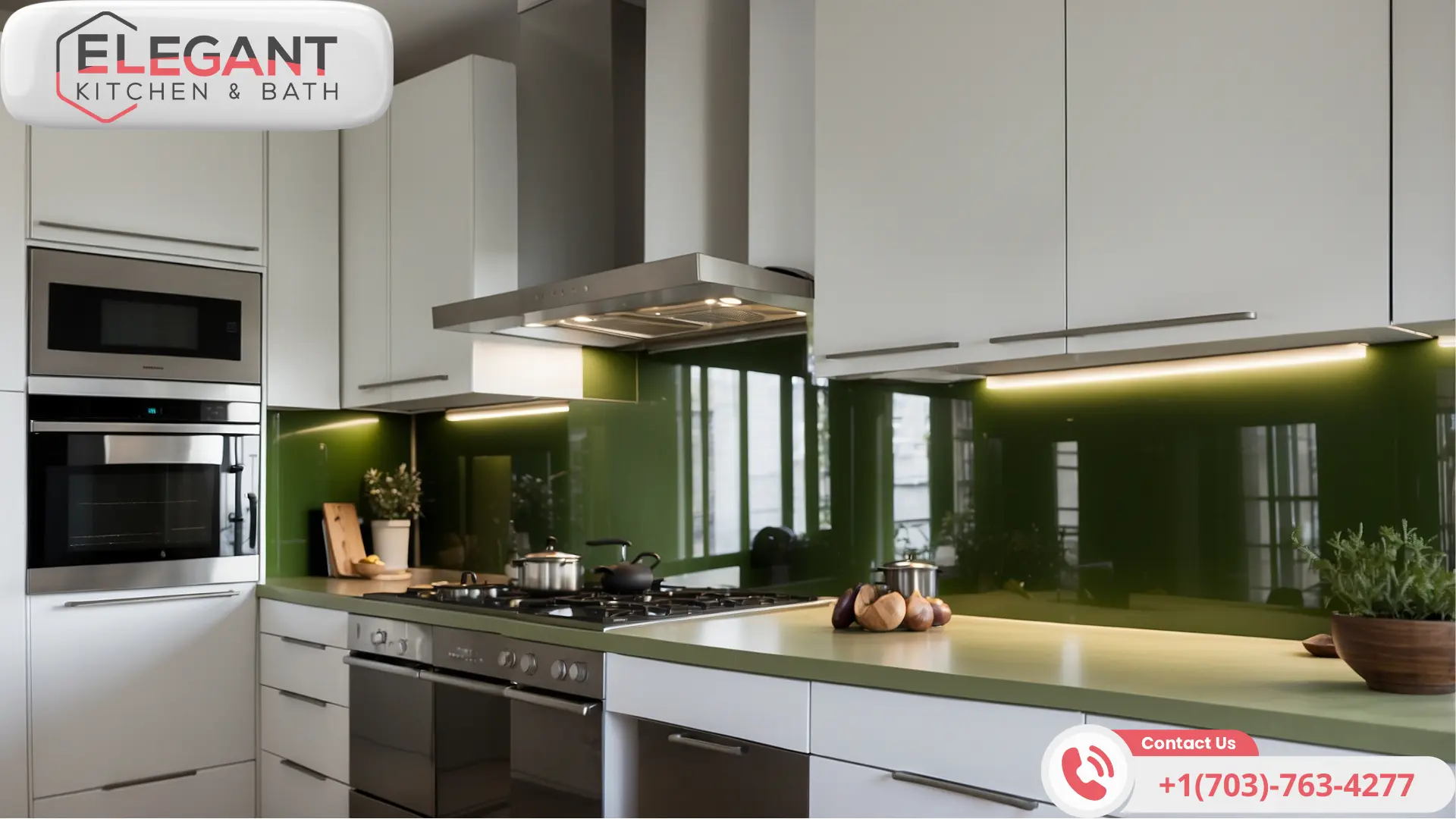 Moss-Green-Glass-Backsplash