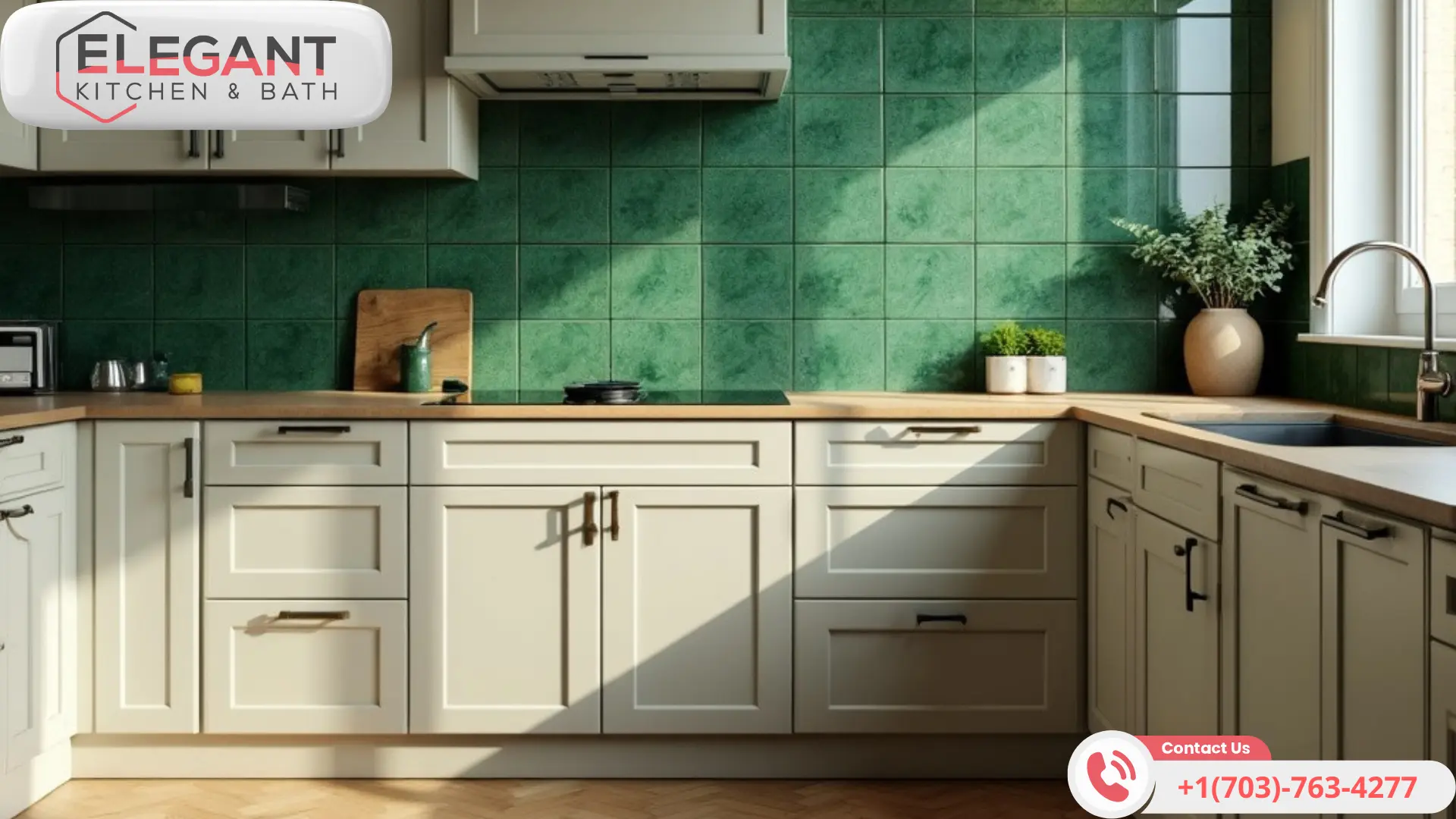 word1| %focuskw%| %page%|%sitename% Combining-Beige-Waypoint-Cabinets-with-Green-Backsplash