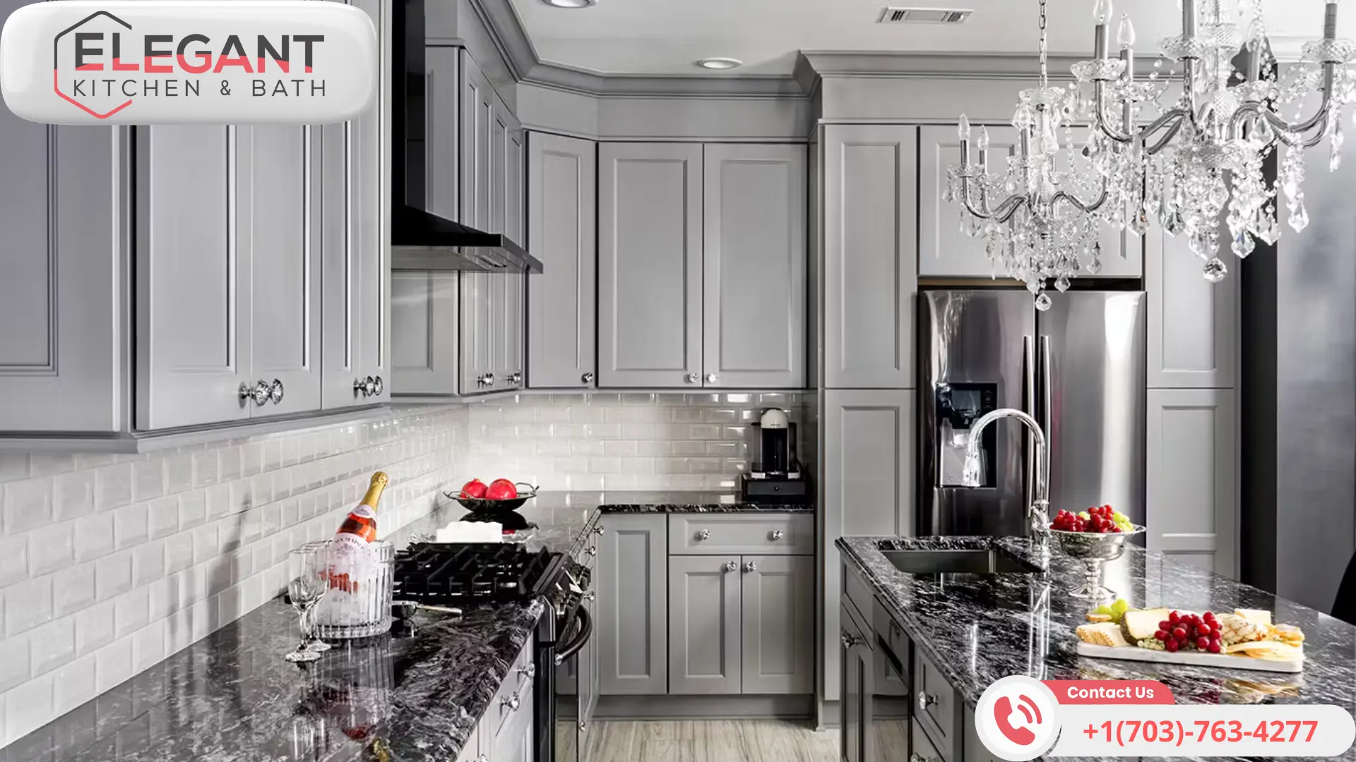 word2| %focuskw%| %page%|%sitename% Elegant-Kitchen-with-Grey-Kitchen-Cabinets-by-Fabuwood-Cabinetry
