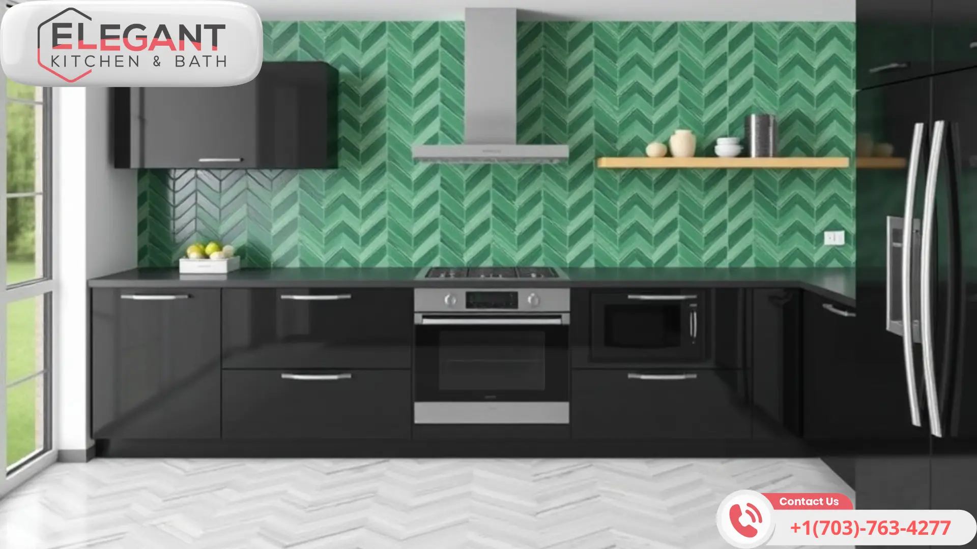 word1| %focuskw%| %page%|%sitename% Green-Backsplash-and-Black-Waypoint-Cabinets