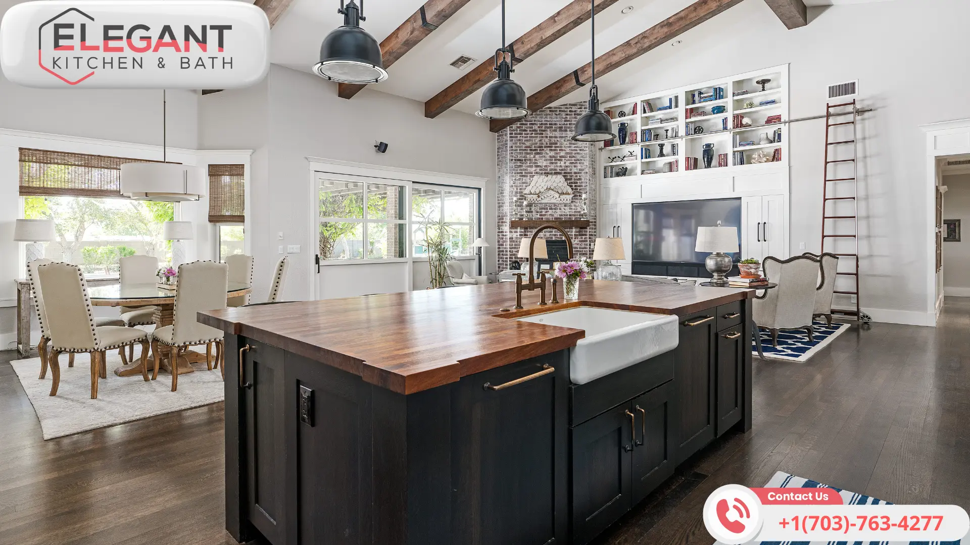 word2| %focuskw%| %page%|%sitename% Large-Kitchen-Island-with-Elegant-Kitchen-and-Bath-Remodeling-Herndon-VA