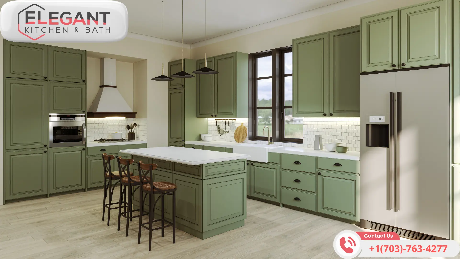 word3| %focuskw%| %page%|%sitename% Green-Kitchen-with-Elegant-Kitchen-Island