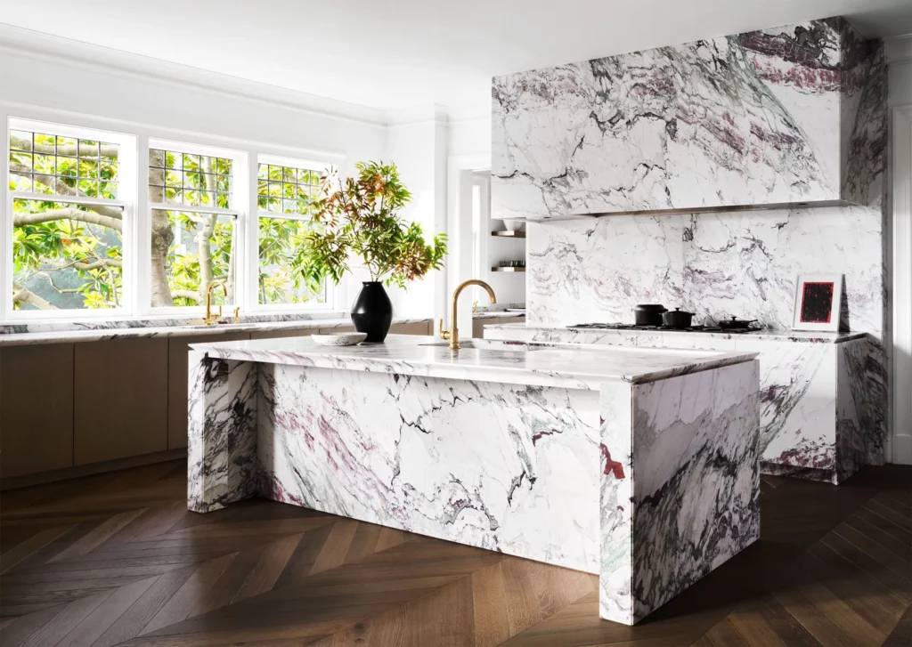 waterfall countertops
