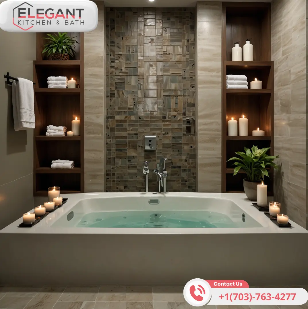 cabinetry in jacuzzi bath remodel