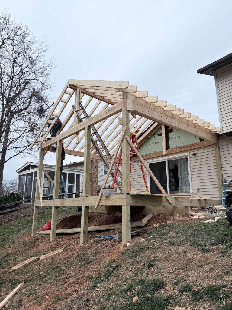 word3 | Elegant Kitchen and Bath | Deck to Covered Screened Porch Home Addition Project in Virginia | home addition project