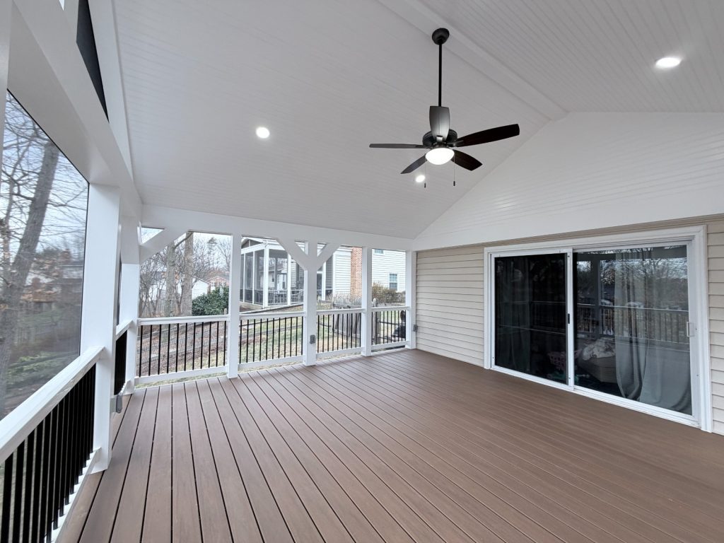 word3 | Elegant Kitchen and Bath | Deck to Covered Screened Porch Home Addition Project in Virginia | home addition project