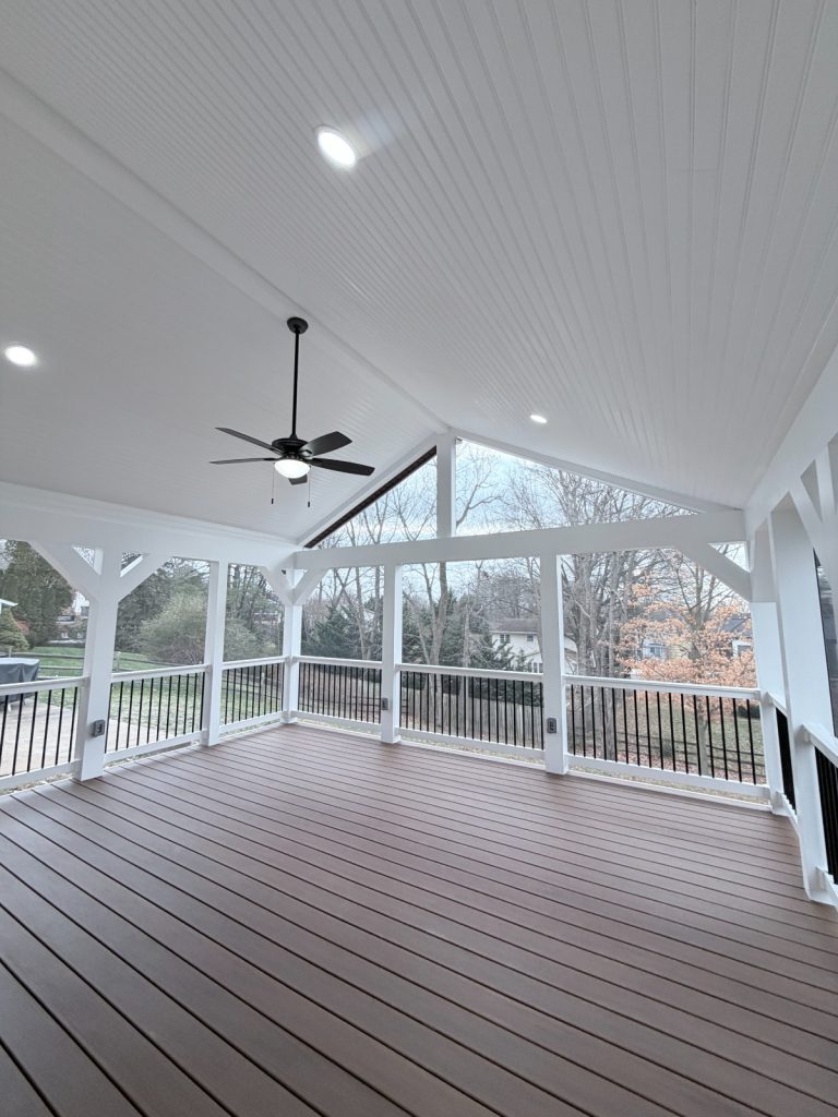 word3 | Elegant Kitchen and Bath | Deck to Covered Screened Porch Home Addition Project in Virginia | home addition project