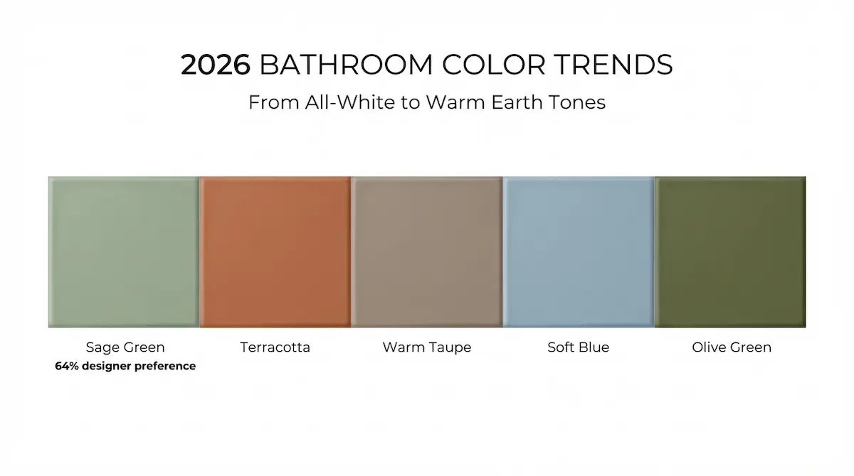 bathroom color trends 2026