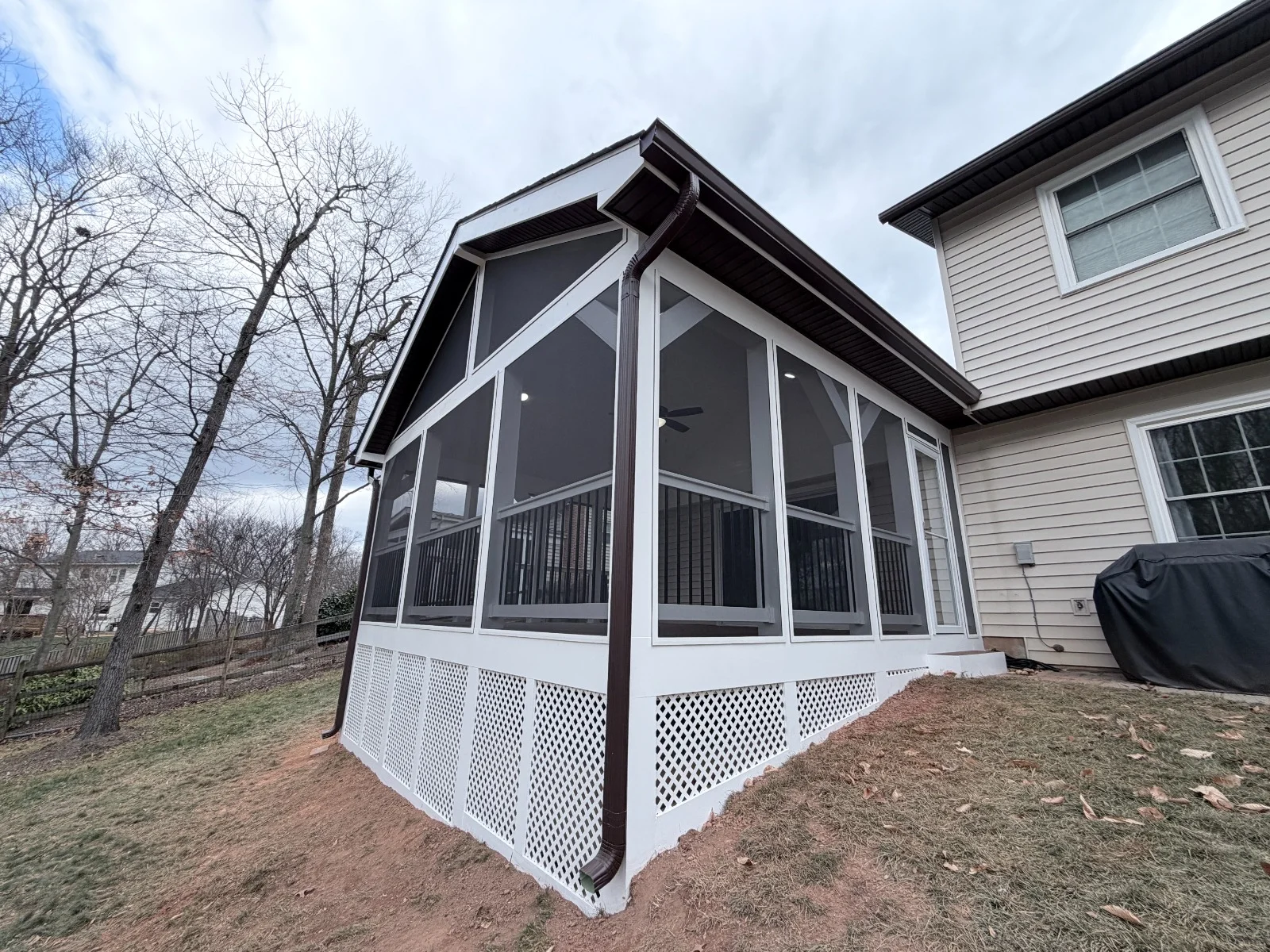 Home addition and screened porch remodeling project