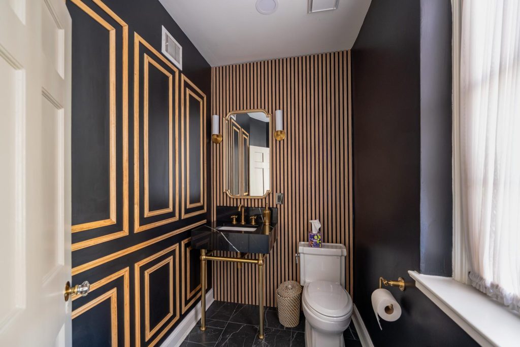 word1 | Elegant Kitchen and Bath | Luxury Powder Room Remodeling Project in Georgetown, DC for Michael Stock |