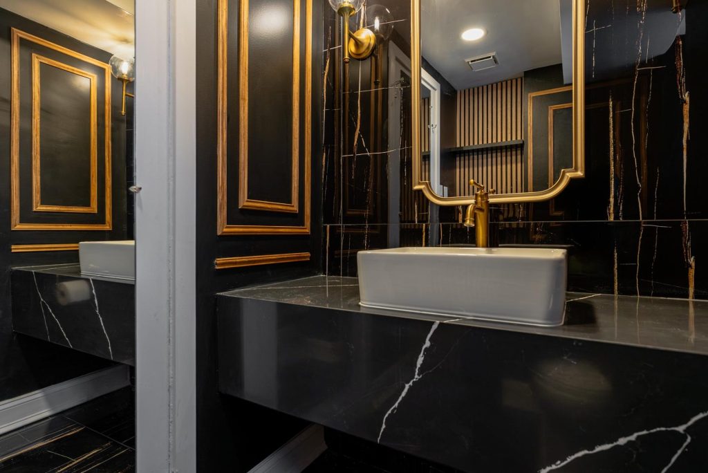 word1 | Elegant Kitchen and Bath | Luxury Powder Room Remodeling Project in Georgetown, DC for Michael Stock |