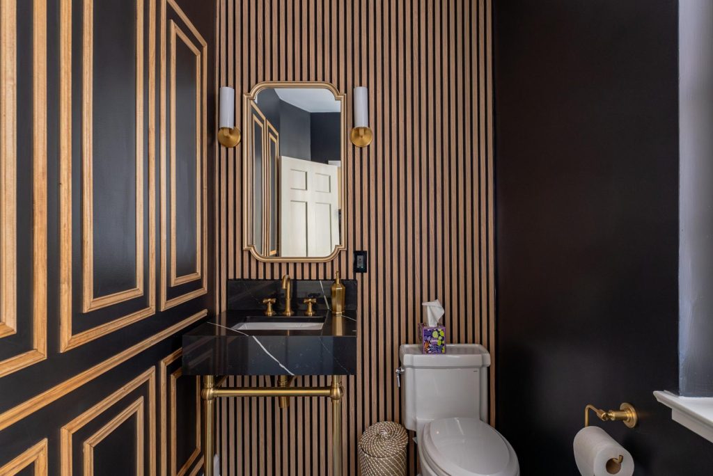 word1 | Elegant Kitchen and Bath | Luxury Powder Room Remodeling Project in Georgetown, DC for Michael Stock |