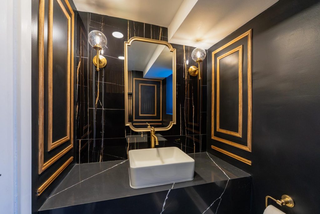 word1 | Elegant Kitchen and Bath | Luxury Powder Room Remodeling Project in Georgetown, DC for Michael Stock |