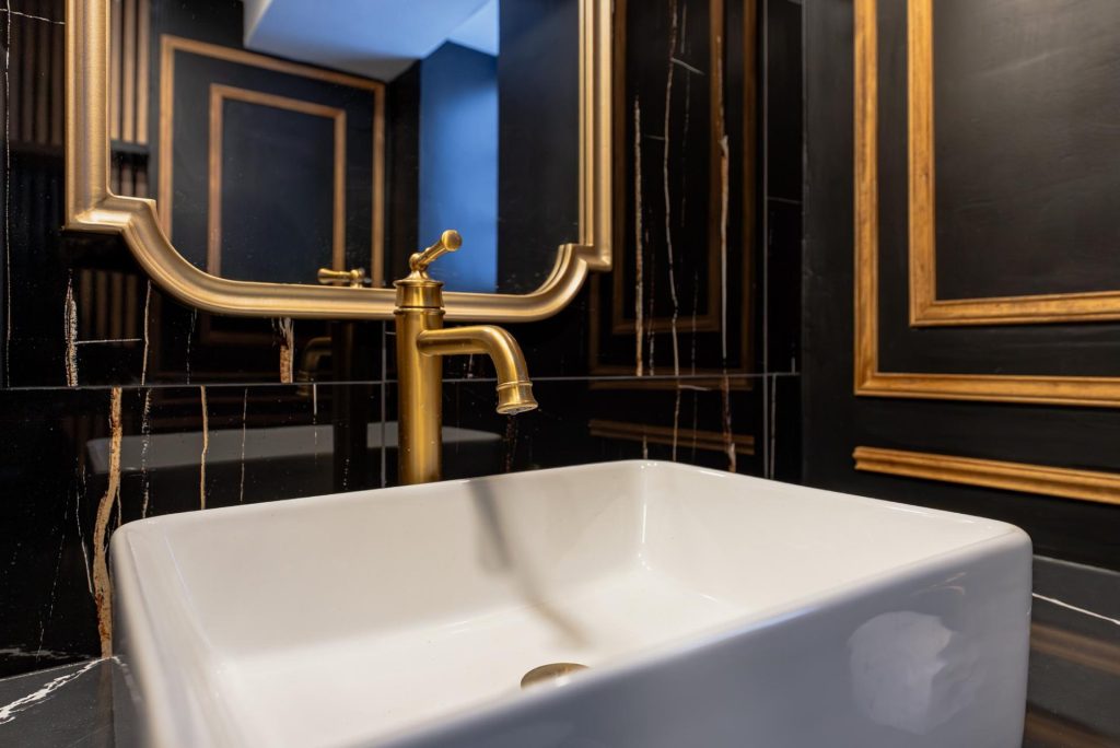 word1 | Elegant Kitchen and Bath | Luxury Powder Room Remodeling Project in Georgetown, DC for Michael Stock |